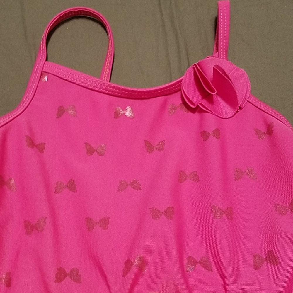 CRAZY 8 Toddler Girl Pink One Piece Swimsuit - Picture 2 of 4
